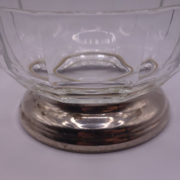 Two(2) Glass Bowls with Metal Base - Picture 4 of 16